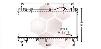 53002342 VAN WEZEL Радиатор, охлаждение двигателя