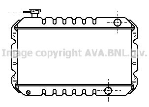 SZ2008 AVA QUALITY COOLING Радиатор, охлаждение двигателя