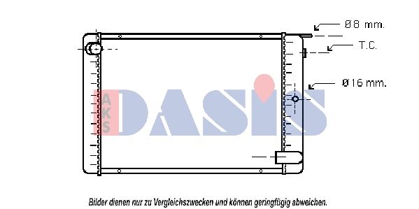 220420N AKS DASIS Радиатор, охлаждение двигателя