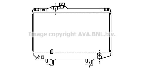 TO2107 AVA QUALITY COOLING Радиатор, охлаждение двигателя