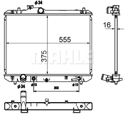 CR1870000S MAHLE Радиатор, охлаждение двигателя