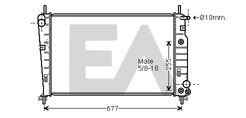 31R22079 EACLIMA Радиатор, охлаждение двигателя