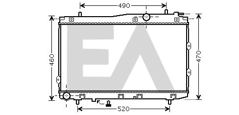 31R36026 EACLIMA Радиатор, охлаждение двигателя