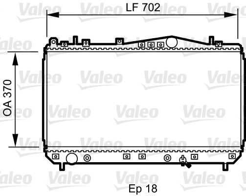 735266 VALEO Радиатор, охлаждение двигателя