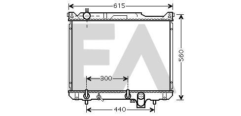 31R69046 EACLIMA Радиатор, охлаждение двигателя