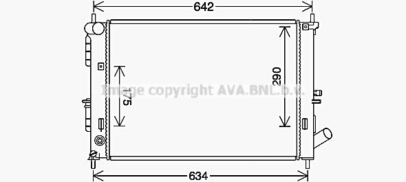 HY2495 PRASCO Радиатор, охлаждение двигателя