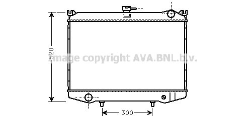 DN2041 AVA QUALITY COOLING Радиатор, охлаждение двигателя