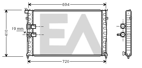 31R55084 EACLIMA Радиатор, охлаждение двигателя