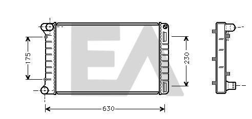 31R25096 EACLIMA Радиатор, охлаждение двигателя