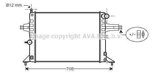 OL2272 AVA QUALITY COOLING Радиатор, охлаждение двигателя