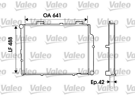 734803 VALEO Радиатор, охлаждение двигателя