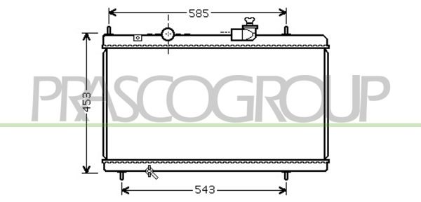 CI520R001 PRASCO Радиатор, охлаждение двигателя