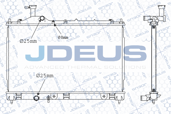 M0180700 JDEUS Радиатор, охлаждение двигателя