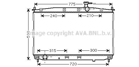 HY2173 AVA QUALITY COOLING Радиатор, охлаждение двигателя