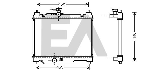 31R71298 EACLIMA Радиатор, охлаждение двигателя