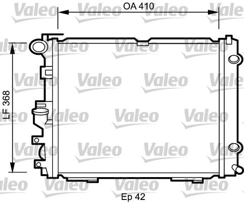 732094 VALEO Радиатор, охлаждение двигателя