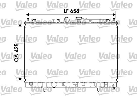 734198 VALEO Радиатор, охлаждение двигателя