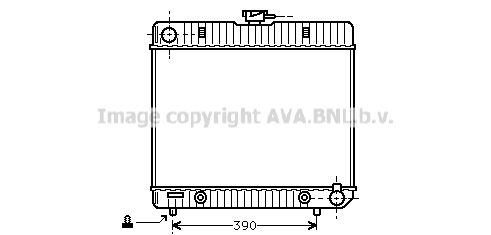 MS2063 AVA QUALITY COOLING Радиатор, охлаждение двигателя