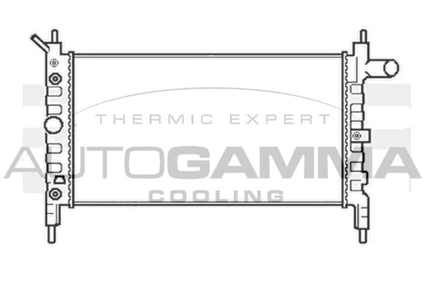 104006 AUTOGAMMA Радиатор, охлаждение двигателя