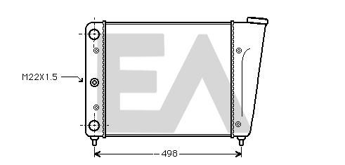 31R77010 EACLIMA Радиатор, охлаждение двигателя