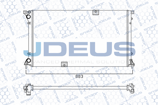 M0230790 JDEUS Радиатор, охлаждение двигателя