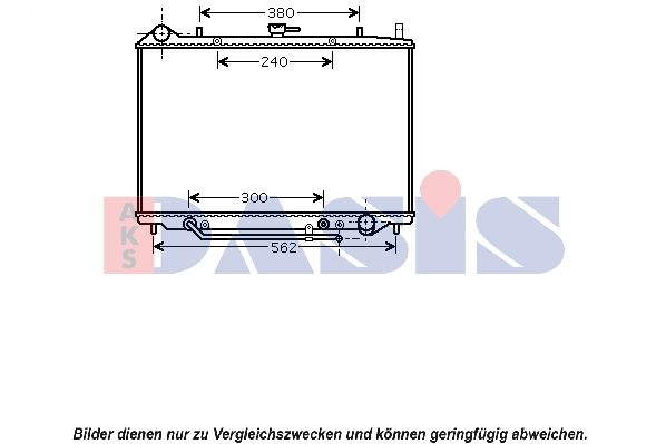 150086N AKS DASIS Радиатор, охлаждение двигателя