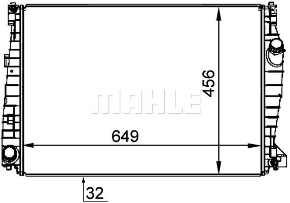 CR1357000P MAHLE Радиатор, охлаждение двигателя