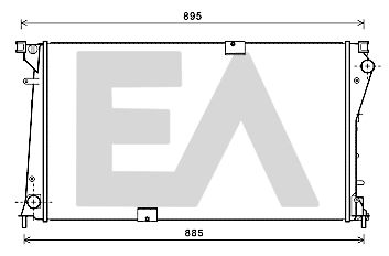 31R60002 EACLIMA Радиатор, охлаждение двигателя