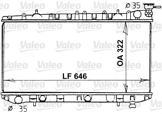 731202 VALEO Радиатор, охлаждение двигателя