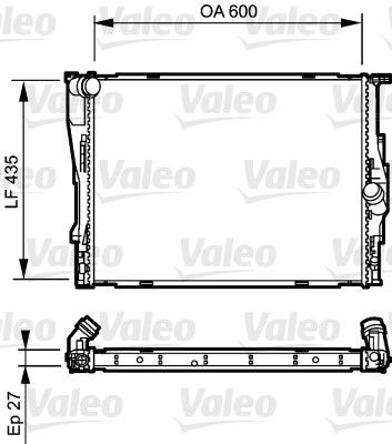 735194 VALEO Радиатор, охлаждение двигателя