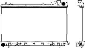34218501 SAKURA Automotive Радиатор, охлаждение двигателя