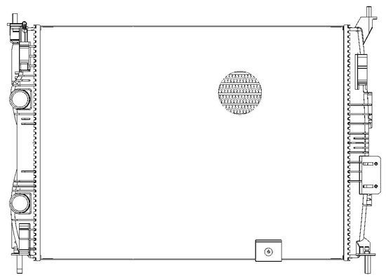 LRc1401 LUZAR Радиатор, охлаждение двигателя
