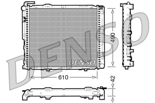 DRM17036 DENSO Радиатор, охлаждение двигателя