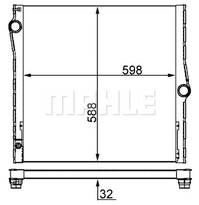 CR1050000S MAHLE Радиатор, охлаждение двигателя