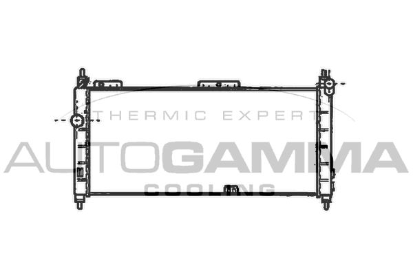 102222 AUTOGAMMA Радиатор, охлаждение двигателя