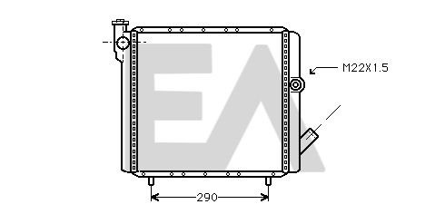 31R60092 EACLIMA Радиатор, охлаждение двигателя