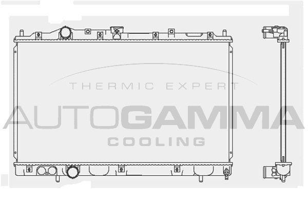 101452 AUTOGAMMA Радиатор, охлаждение двигателя