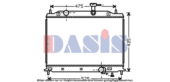 510076N AKS DASIS Радиатор, охлаждение двигателя