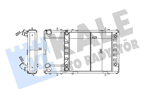 121299 KALE OTO RADYATÖR Радиатор, охлаждение двигателя