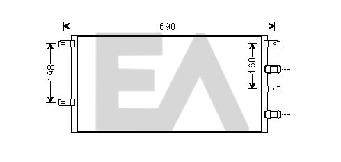 31R30001 EACLIMA Радиатор, охлаждение двигателя