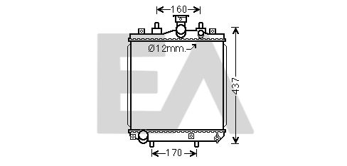 31R19046 EACLIMA Радиатор, охлаждение двигателя