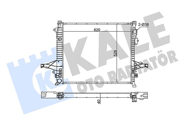 375200 KALE OTO RADYATÖR Радиатор, охлаждение двигателя