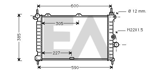 31R54102 EACLIMA Радиатор, охлаждение двигателя