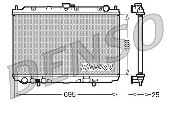 DRM46016 DENSO Радиатор, охлаждение двигателя