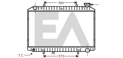 31R18170 EACLIMA Радиатор, охлаждение двигателя