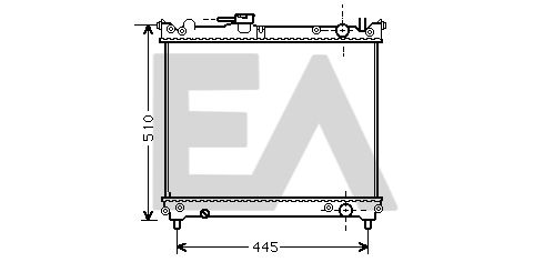 31R69070 EACLIMA Радиатор, охлаждение двигателя