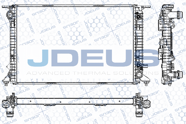 RA0010460 JDEUS Радиатор, охлаждение двигателя