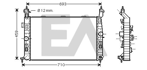 31R54115 EACLIMA Радиатор, охлаждение двигателя