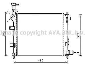 KA2189 AVA QUALITY COOLING Радиатор, охлаждение двигателя