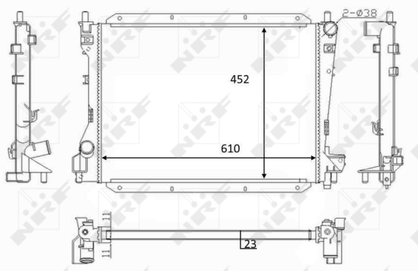 WG1723604 WILMINK GROUP Радиатор, охлаждение двигателя